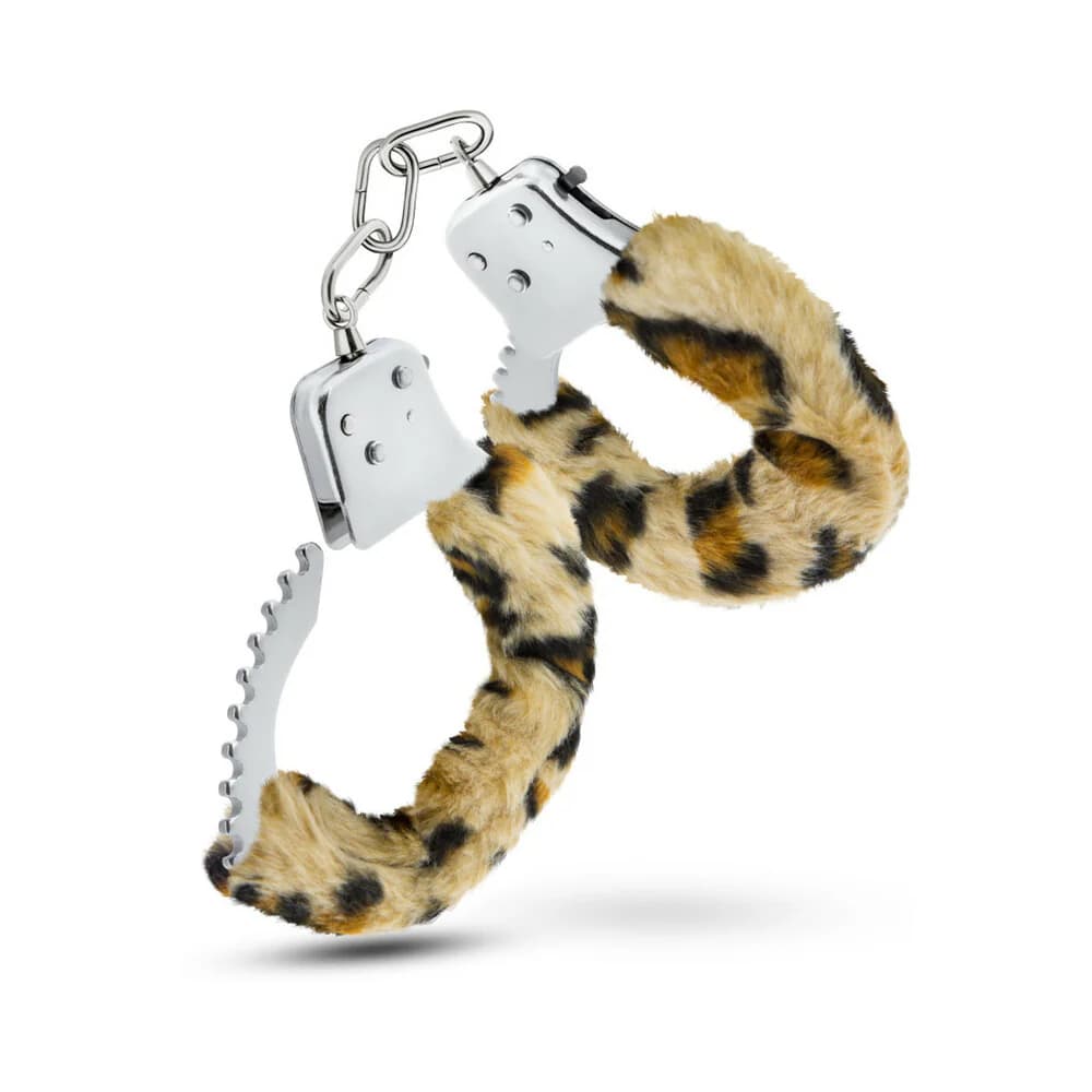 Temptasia Adjustable Faux Fur Cuffs Leopard thumbnail