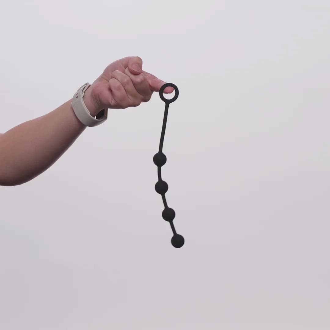 Nexus EXCITE Silicone Anal Beads Small Black thumbnail