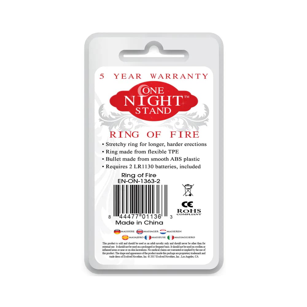 Evolved One Night Stand Ring of Fire Vibrating Cockring Smoke thumbnail