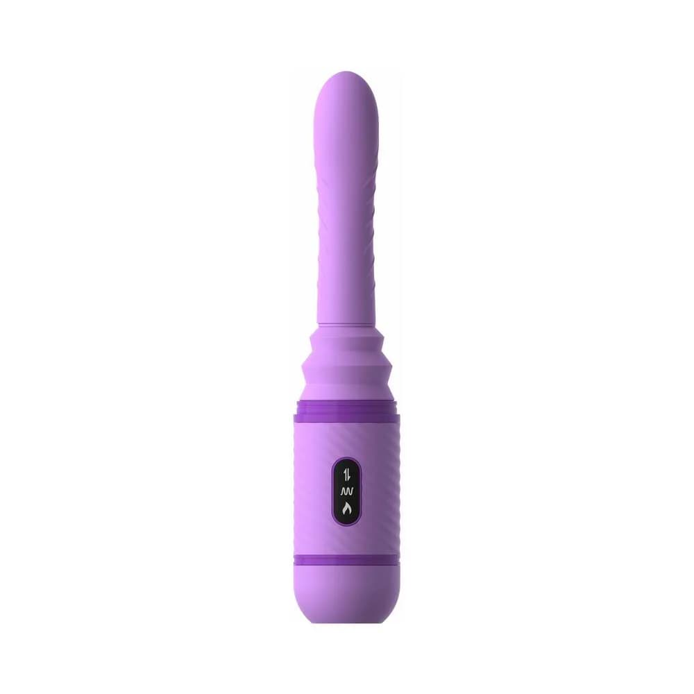 Fantasy For Her Love Thrust-Her Rechargeable Silicone Thrusting Vibrator Purple thumbnail