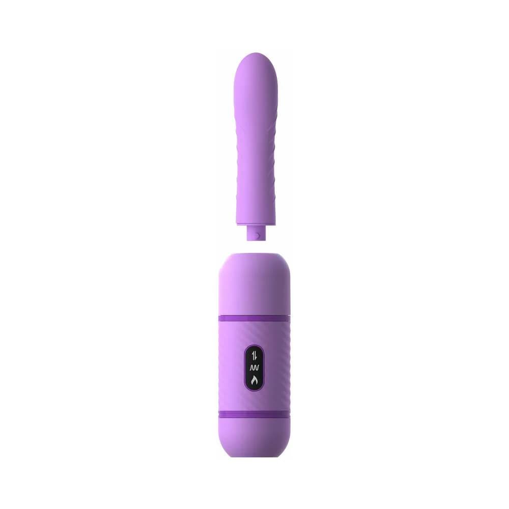 Fantasy For Her Love Thrust-Her Rechargeable Silicone Thrusting Vibrator Purple thumbnail