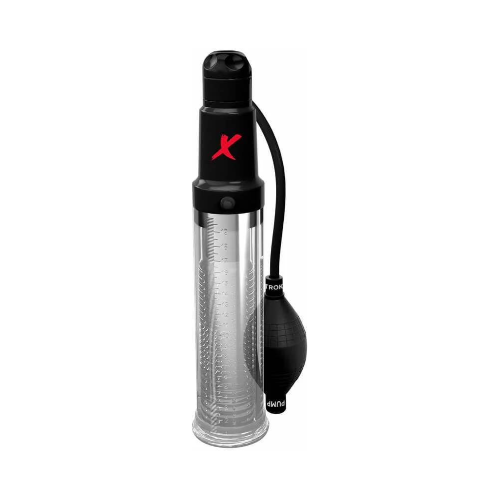 PDX Elite Suck-N-Pump Vibrating Penis Pump & Stroker Clear thumbnail