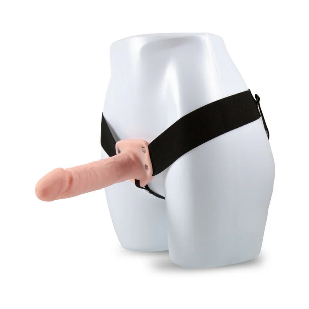 Dr. Skin 7 in. Hollow Strap-On Beige thumbnail