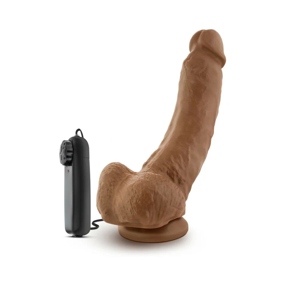 Loverboy The Boxer Remote-controlled 9 in. Vibrating Dildo with Balls Tan thumbnail