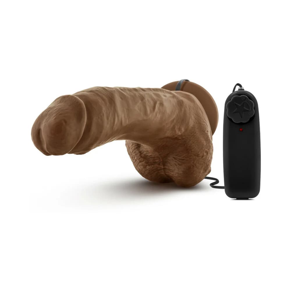 Loverboy The Boxer Remote-controlled 9 in. Vibrating Dildo with Balls Tan thumbnail