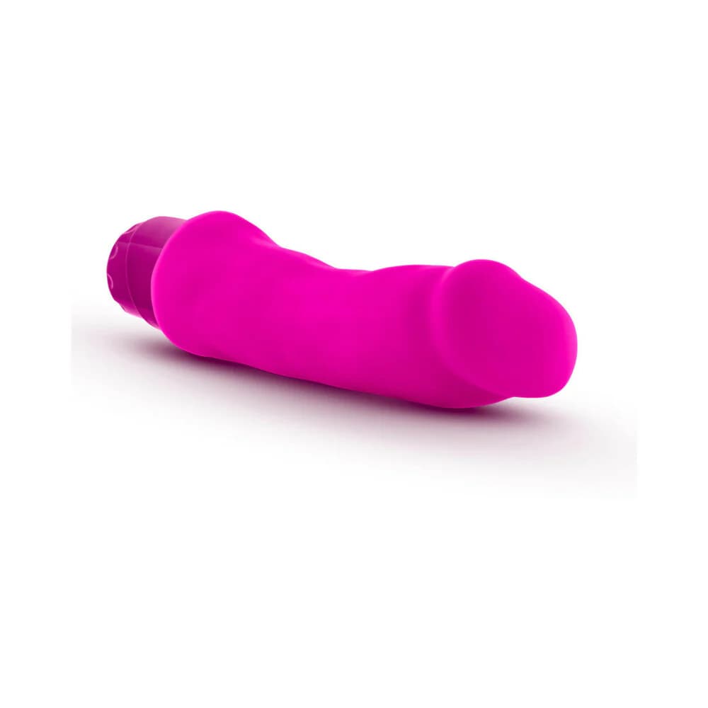 Luxe Marco 7.75 in. Silicone Vibrating Dildo Pink thumbnail