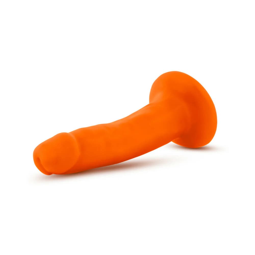 Neo 6 in. Dual Density Dildo Neon Orange thumbnail