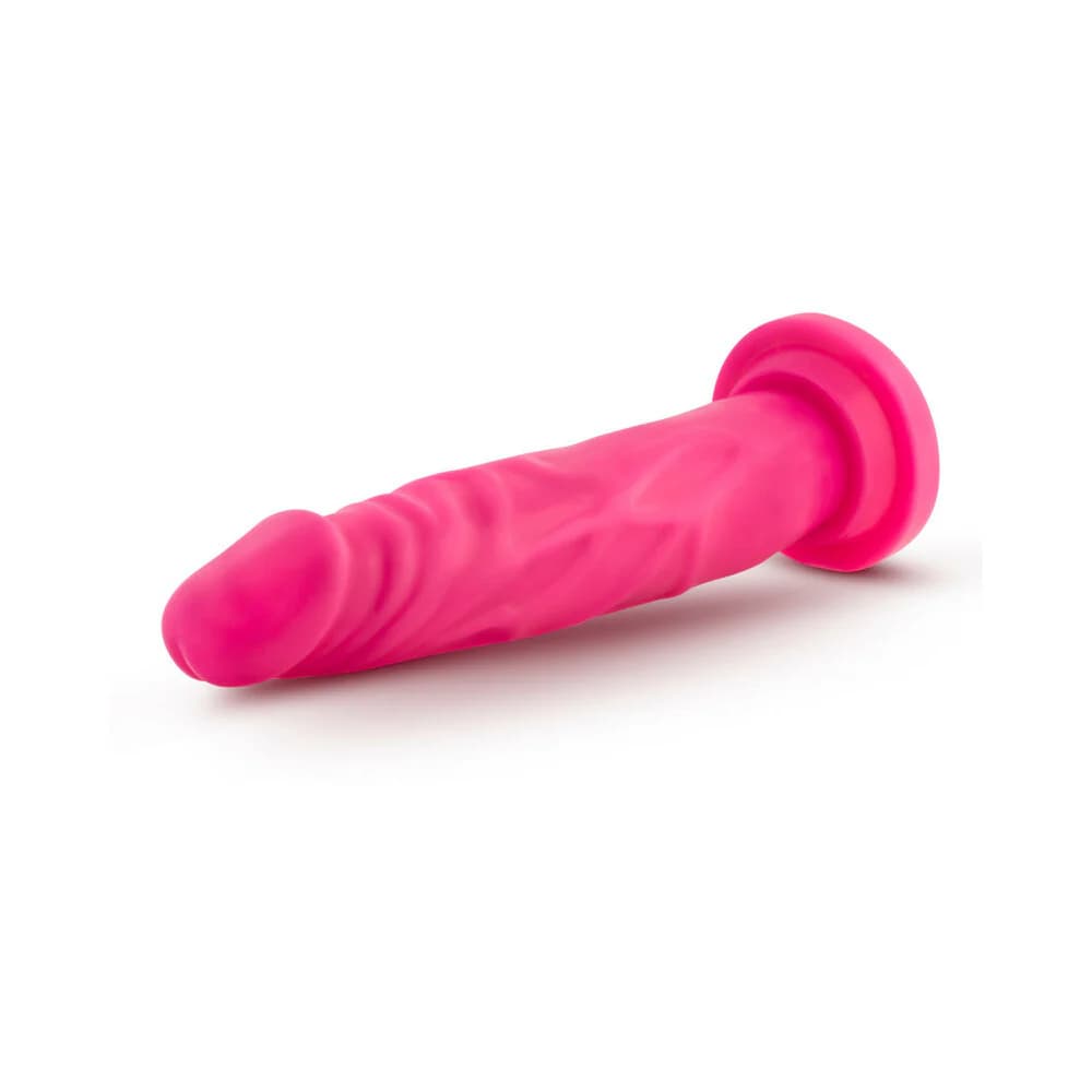 Neo 7.5 in. Dual Density Dildo Neon Pink thumbnail