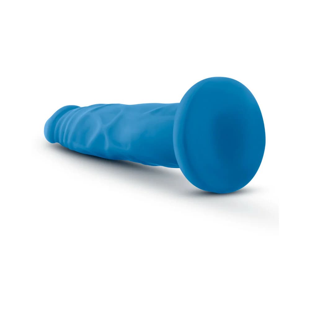 Neo 7.5 in. Dual Density Dildo Neon Blue thumbnail