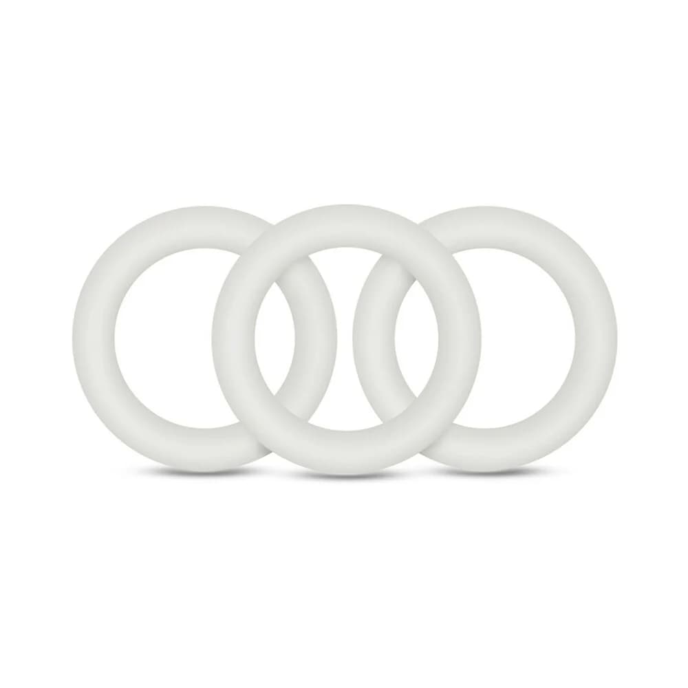 Performance VS2 Pure Premium Silicone Cockrings 3-Pack Small White thumbnail