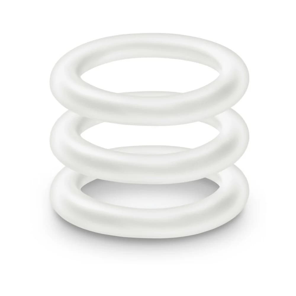 Performance VS2 Pure Premium Silicone Cockrings 3-Pack Small White thumbnail