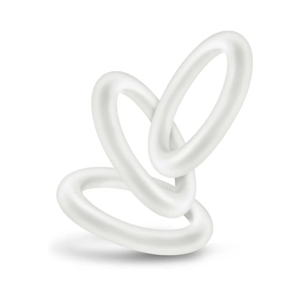 Performance VS2 Pure Premium Silicone Cockrings 3-Pack Small White thumbnail