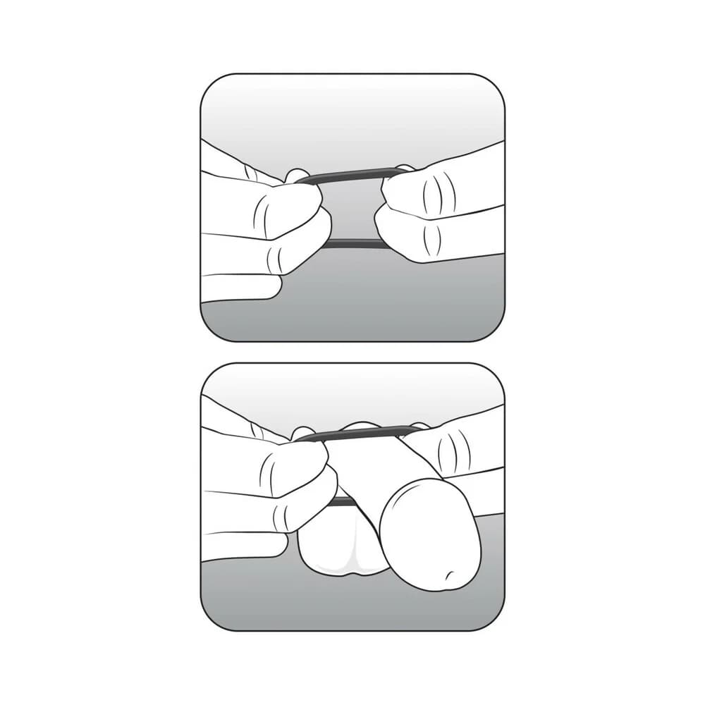 Performance VS4 Pure Premium Silicone Cockrings 3-Pack Set Black thumbnail