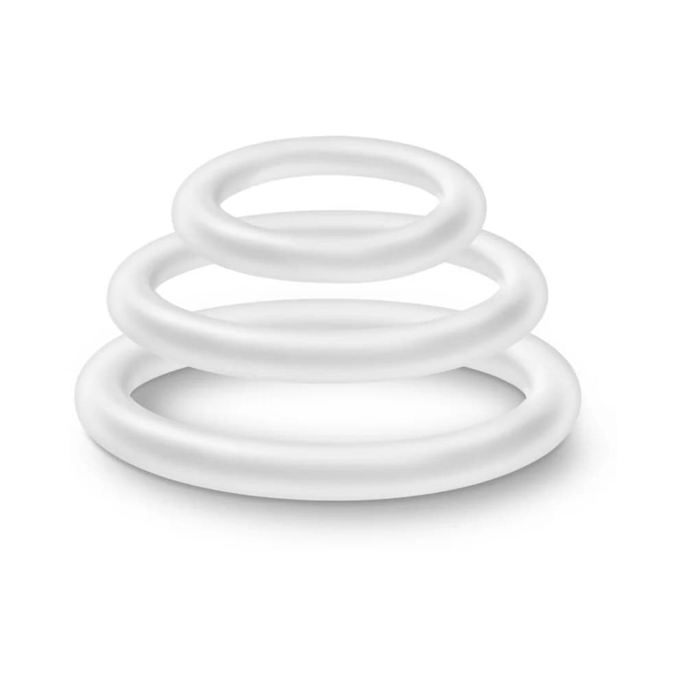 Performance VS4 Pure Premium Silicone Cockrings 3-Pack Set White thumbnail