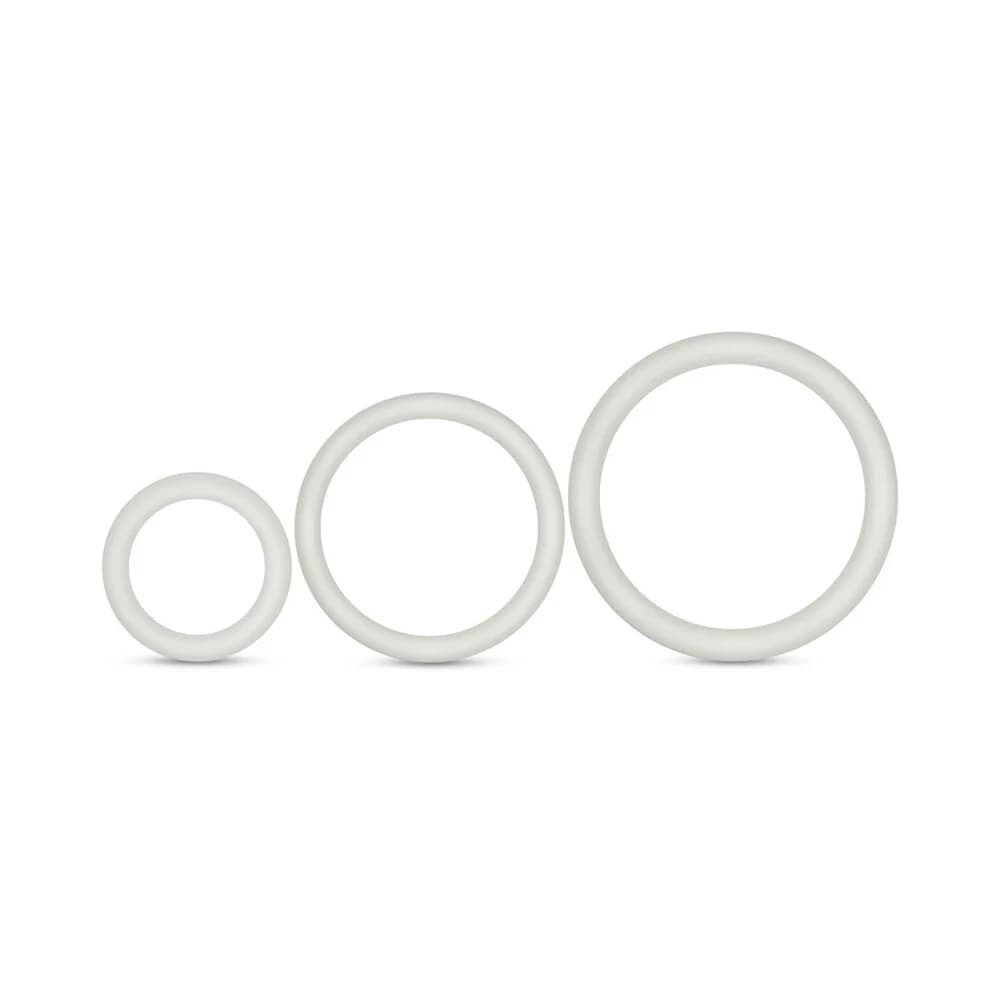 Performance VS4 Pure Premium Silicone Cockrings 3-Pack Set White thumbnail