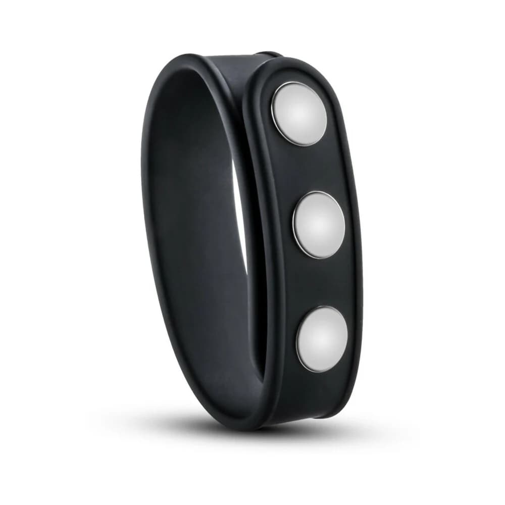 Performance VS5 Silicone 3-Snap Cock Strap Black thumbnail