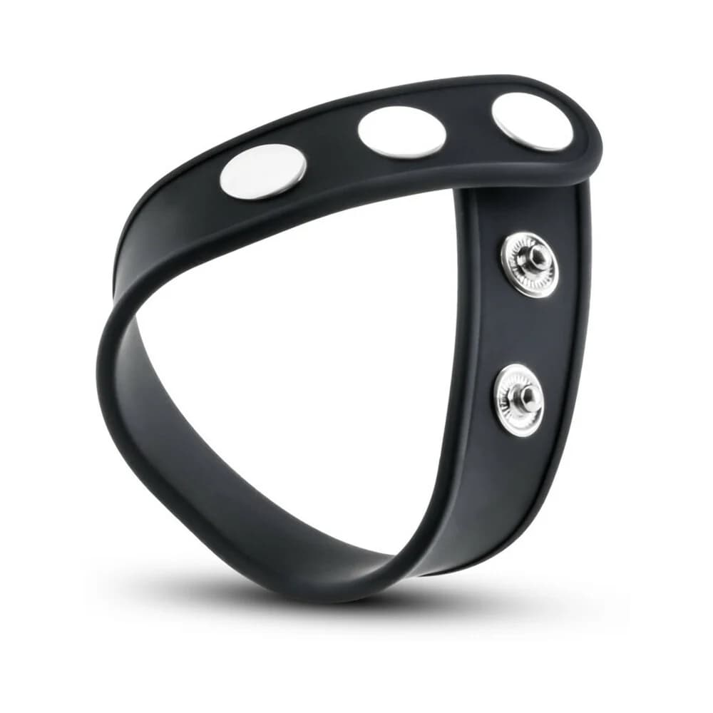 Performance VS5 Silicone 3-Snap Cock Strap Black thumbnail