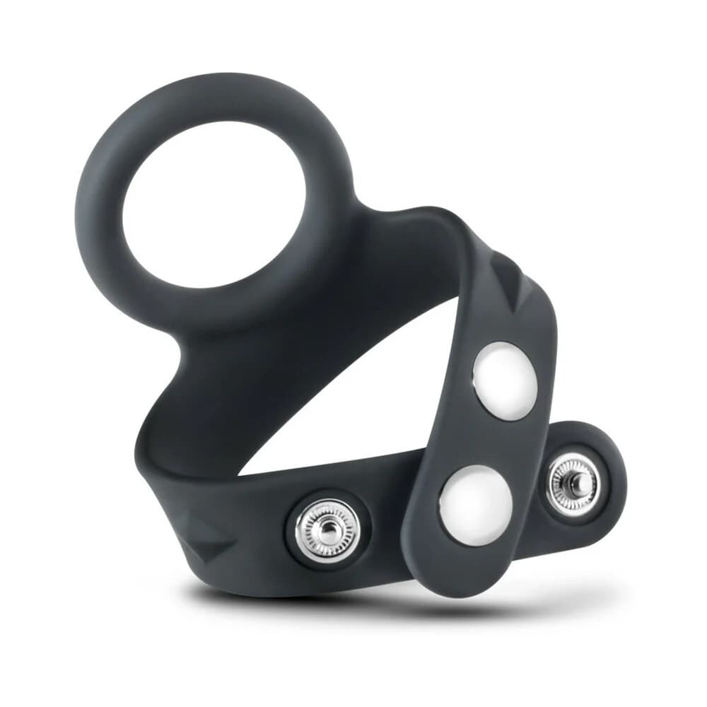 Performance VS6 Silicone Cock & Ball Strap Black thumbnail