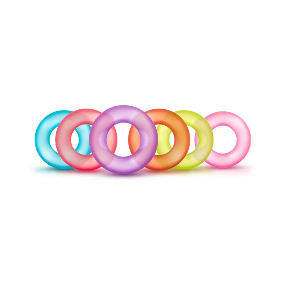 Play with Me King of the Ring Cockring 6-Pack Assorted Colors thumbnail