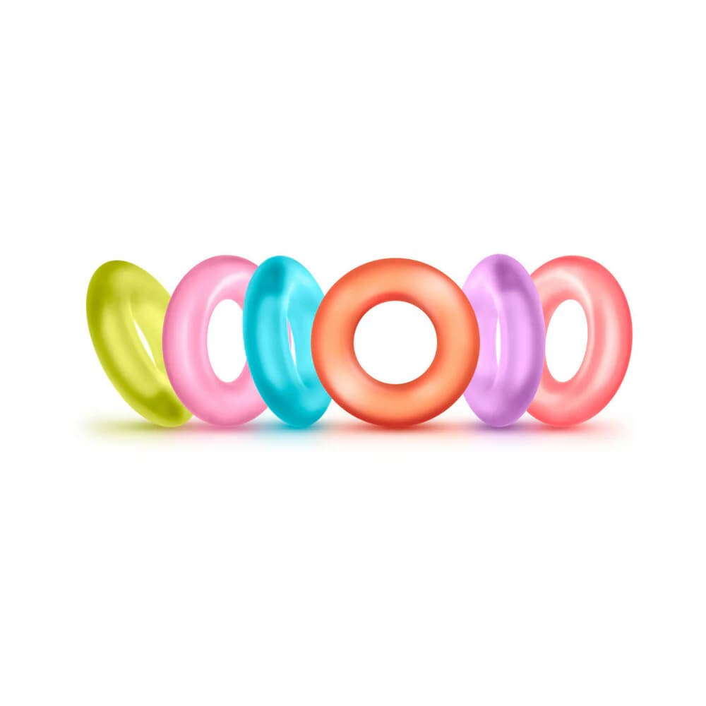 Play with Me King of the Ring Cockring 6-Pack Assorted Colors thumbnail