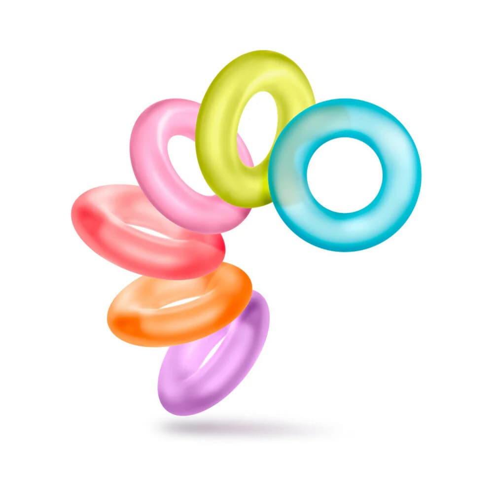 Play with Me King of the Ring Cockring 6-Pack Assorted Colors thumbnail