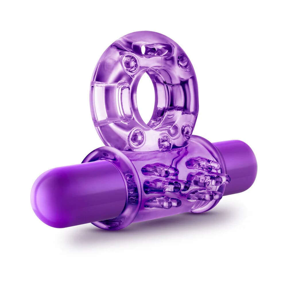 Play with Me Couples Play Vibrating Cockring Purple thumbnail
