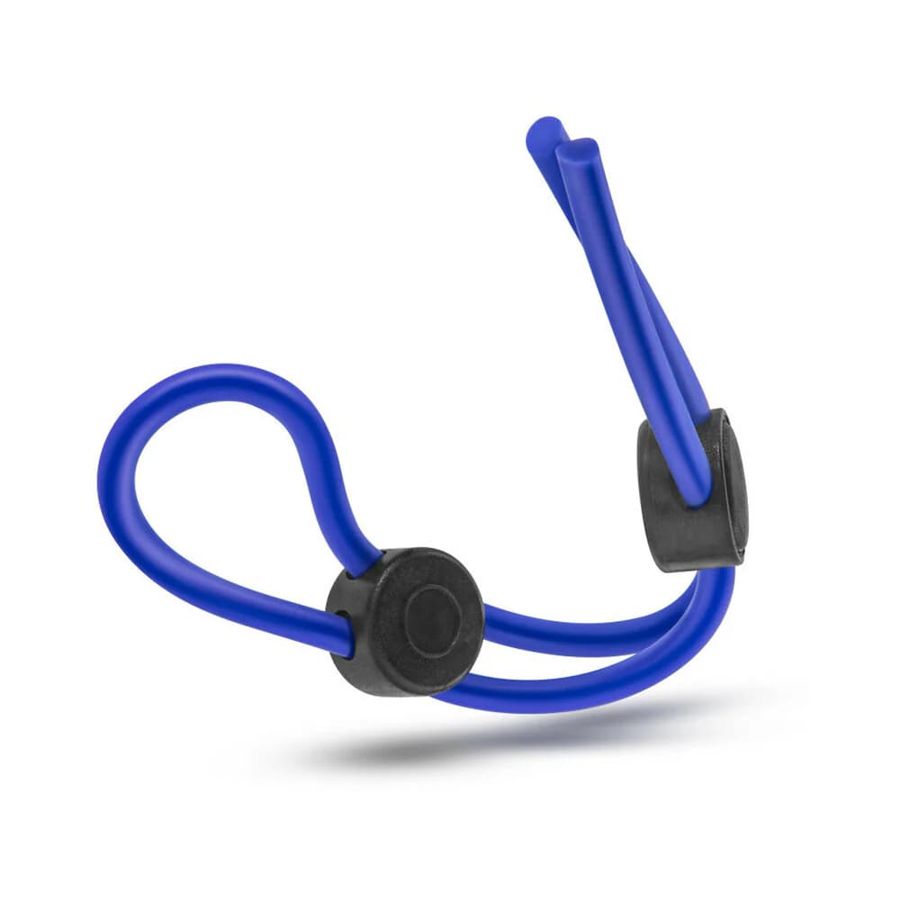 Stay Hard Silicone Double Loop Lasso/Bolo Cockring Blue thumbnail