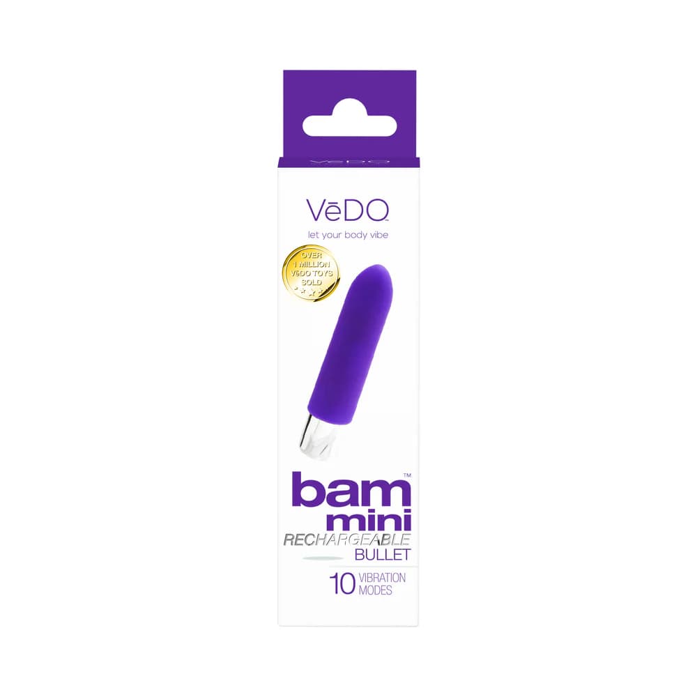 VeDO Bam Mini Rechargeable Bullet Vibe - Indigo thumbnail