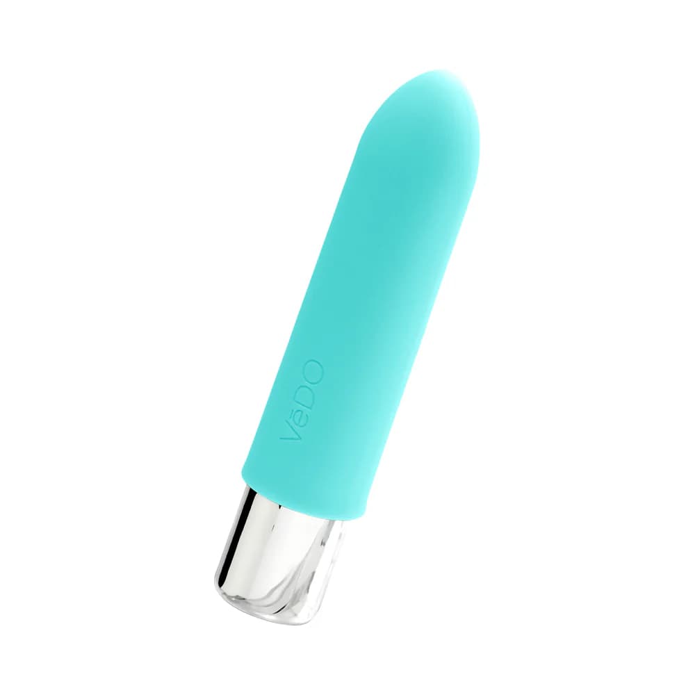 VeDO Bam Mini Rechargeable Bullet Vibe - Tease Me Turquoise thumbnail
