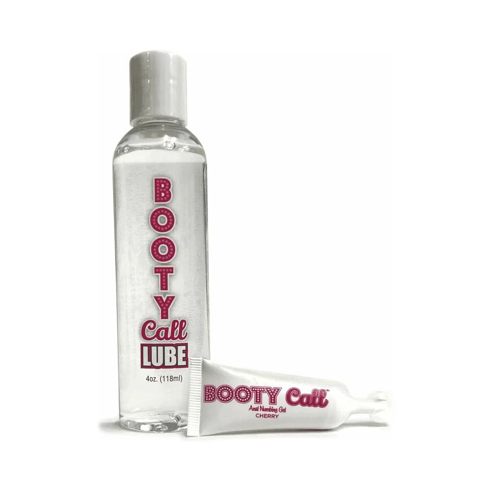 Booty Call Lube Duo 4 oz. Lube & 10ml Cherry Numbing Gel thumbnail