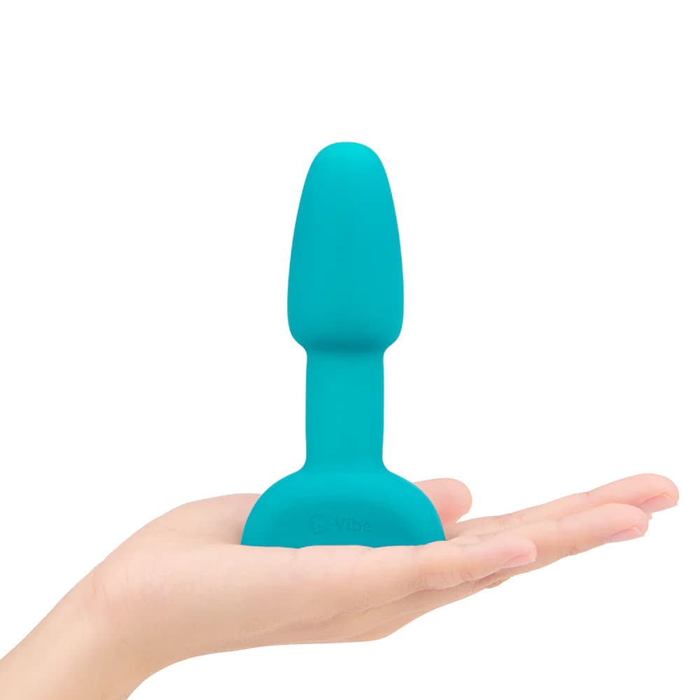 b-Vibe Rimming Petite Rotating and Vibrating Remote Control Plug Teal thumbnail
