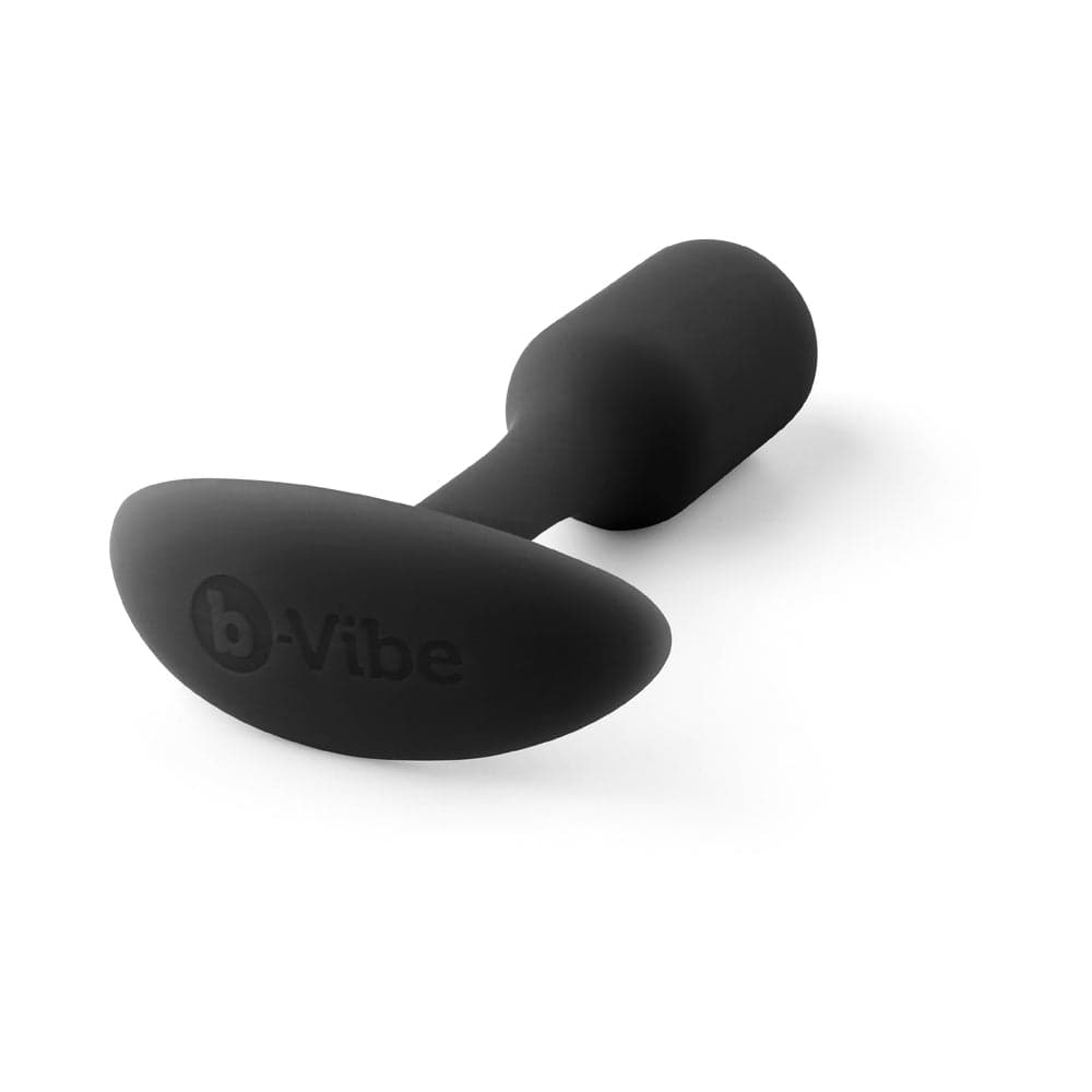b-Vibe Snug Plug 1 Weighted Silicone Anal Plug Black thumbnail 5