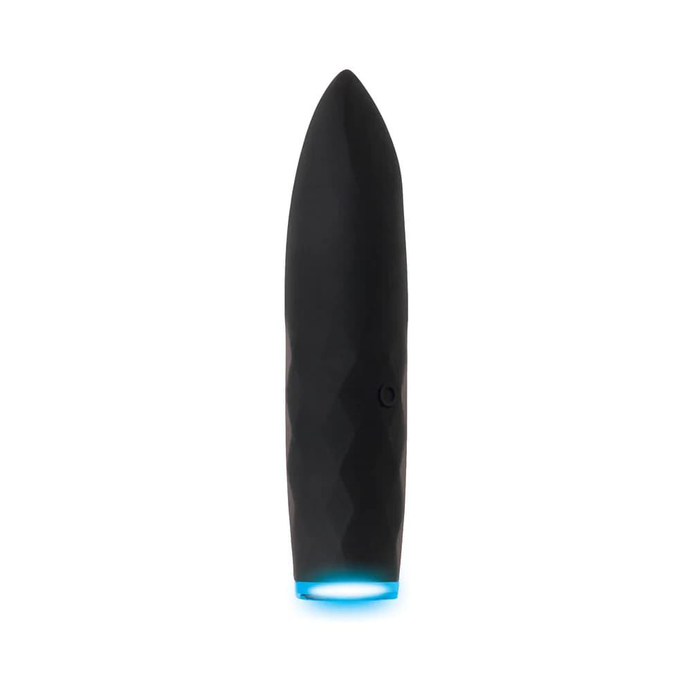 Evolved On The Spot Light-Up Rechargeable Silicone Bullet Vibrator Black thumbnail