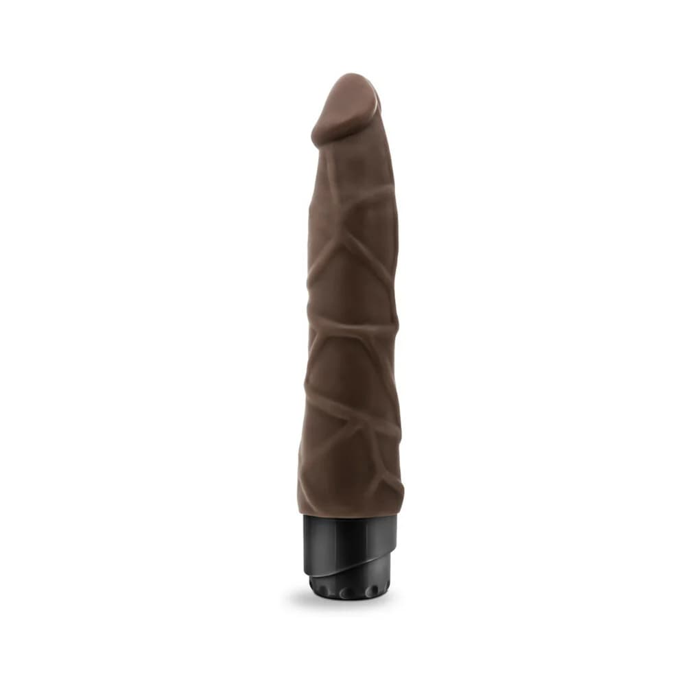 Dr. Skin Cock Vibe 1 Realistic 9 in. Vibrating Dildo Brown thumbnail