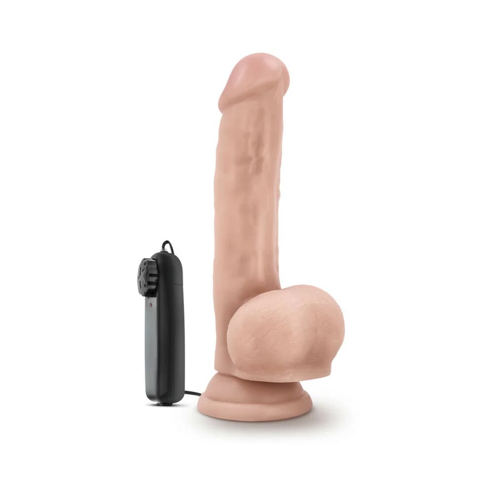 Dr. Skin Dr. Jay Realistic 8.75 in. Vibrating Dildo with Balls Beige thumbnail