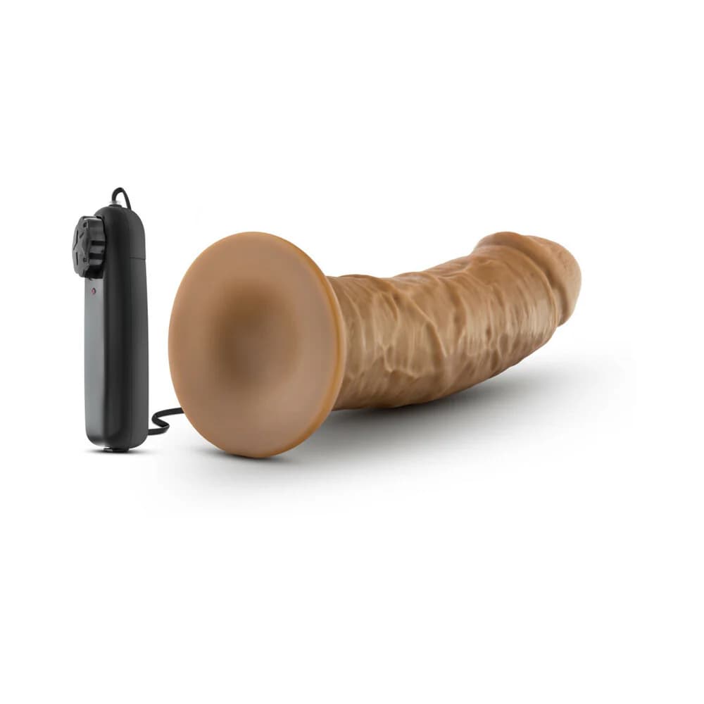 Dr. Skin Dr. Joe Realistic 8 in. Vibrating Dildo Tan thumbnail