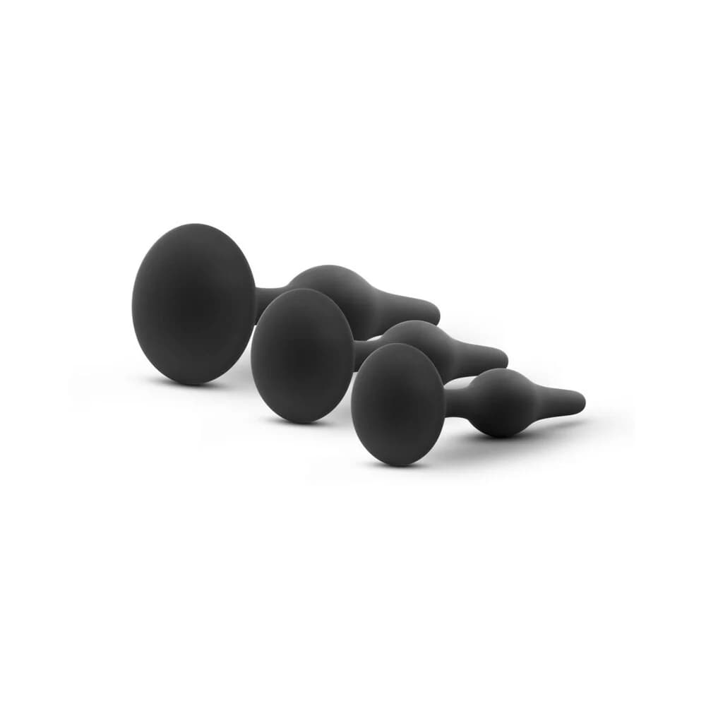 Luxe 3-Piece Silicone Beginner Plug Kit Black thumbnail