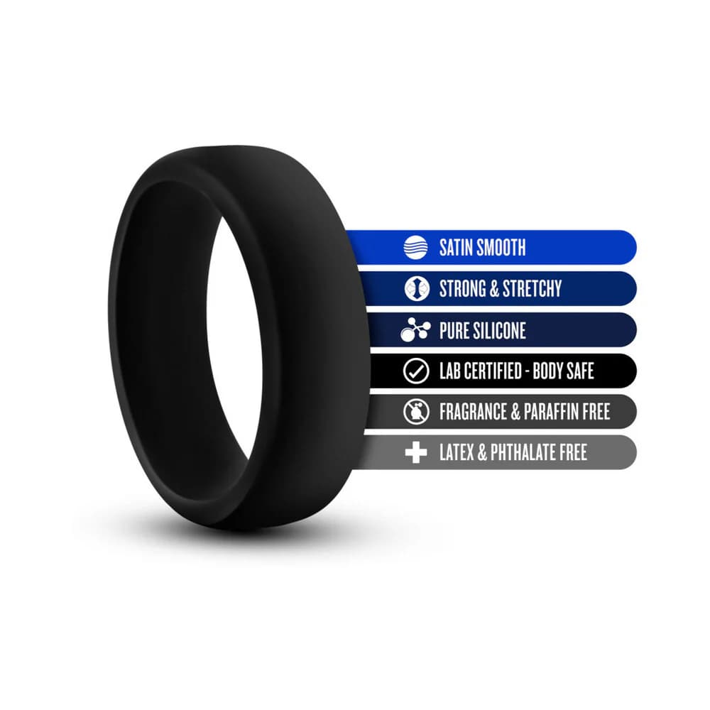 Performance Silicone Go Pro Cock Ring Black thumbnail