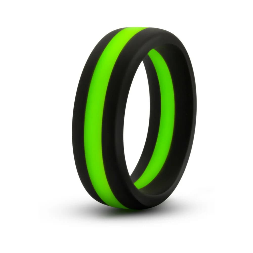 Performance Silicone Go Pro Cock Ring Black/Green/Black thumbnail