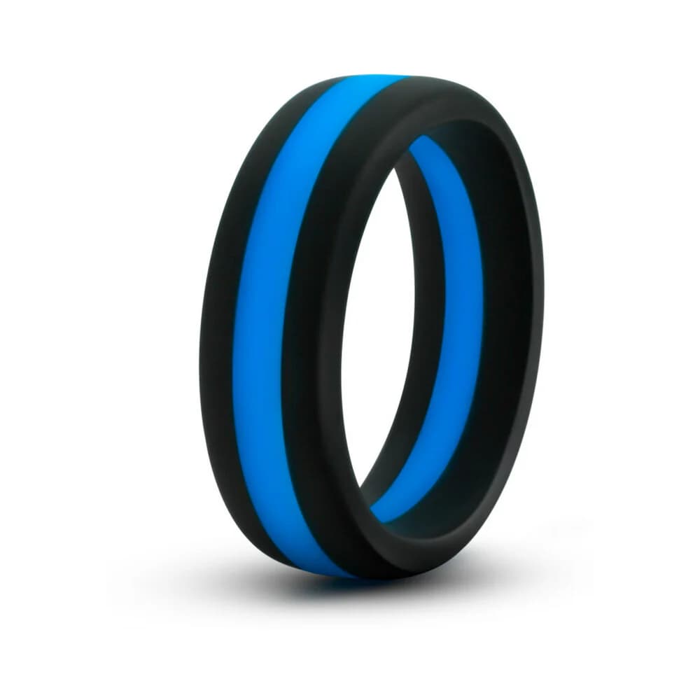 Performance Silicone Go Pro Cock Ring Black/Indigo/Black thumbnail