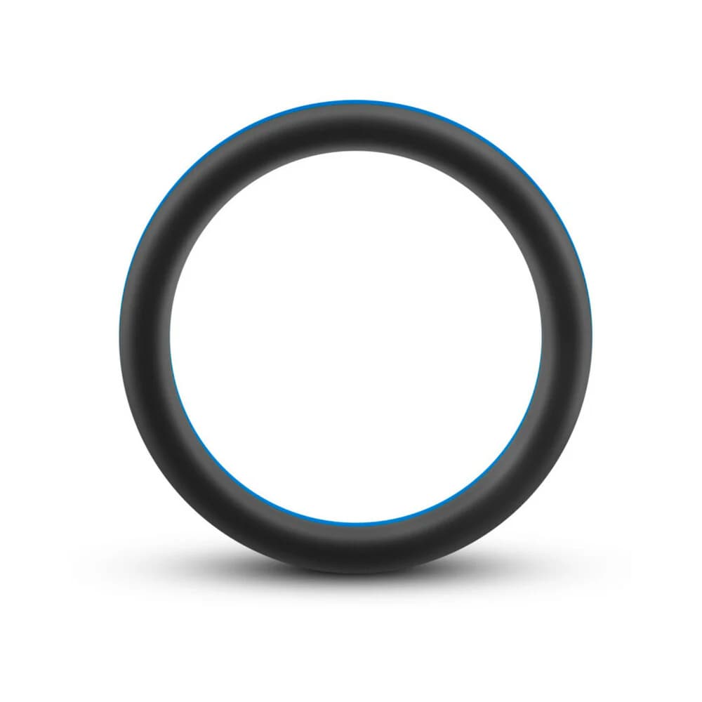 Performance Silicone Go Pro Cock Ring Black/Indigo/Black thumbnail