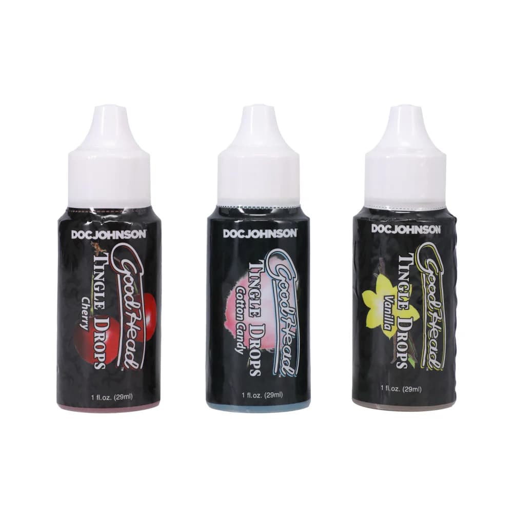 GoodHead Tingle Drops 3-Pack French Vanilla, Cotton Candy, Sweet Cherry thumbnail