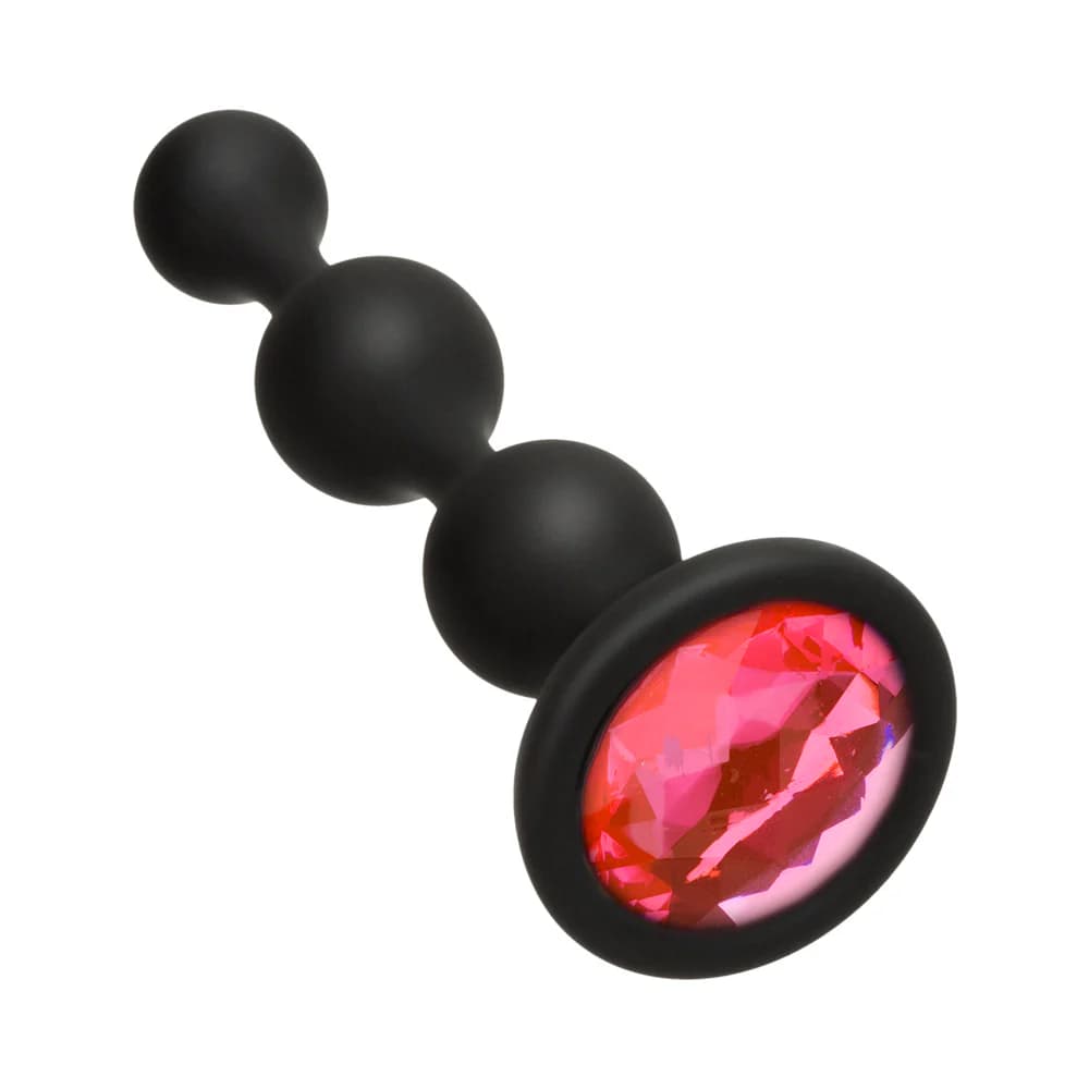 Booty Bling Jeweled Wearable Silicone Beads Pink thumbnail