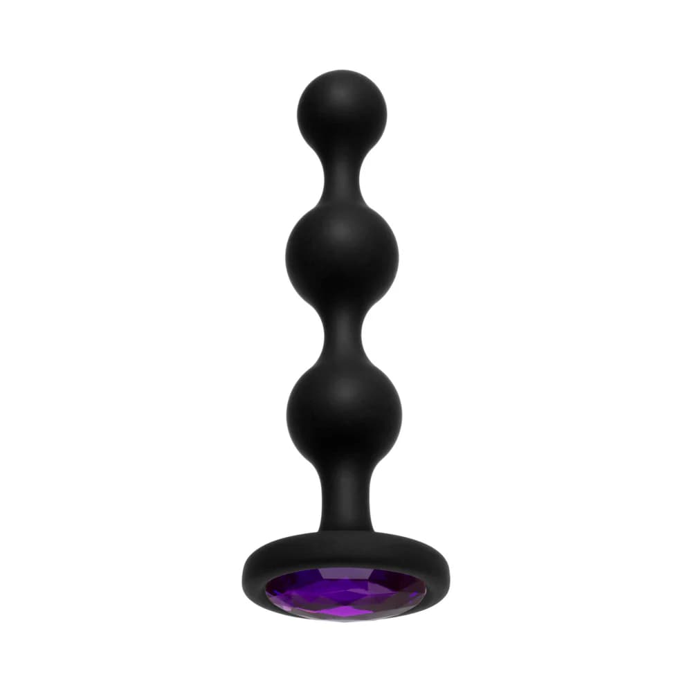 Booty Bling Jeweled Wearable Silicone Beads Purple thumbnail