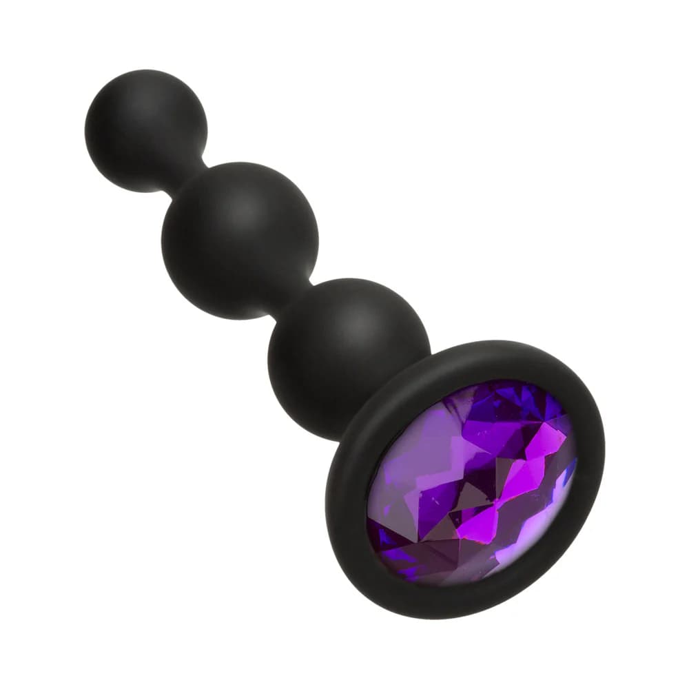 Booty Bling Jeweled Wearable Silicone Beads Purple thumbnail