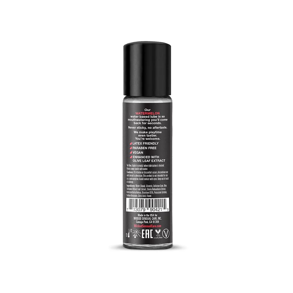 Wicked Aqua Watermelon Water-Based Lubricant 1 oz. thumbnail