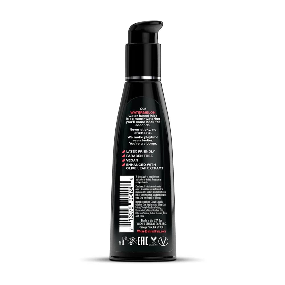 Wicked Aqua Watermelon Water-Based Lubricant 4 oz. thumbnail