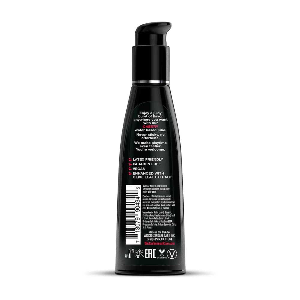 Wicked Aqua Cherry Water-Based Lubricant 4 oz. thumbnail
