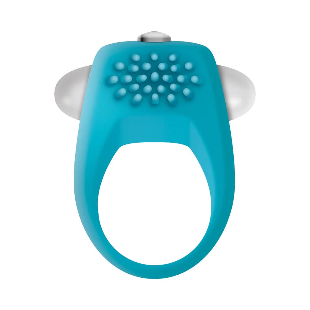 Zero Tolerance Teal Tickler Single-Speed Vibrating Silicone Cockring Teal thumbnail
