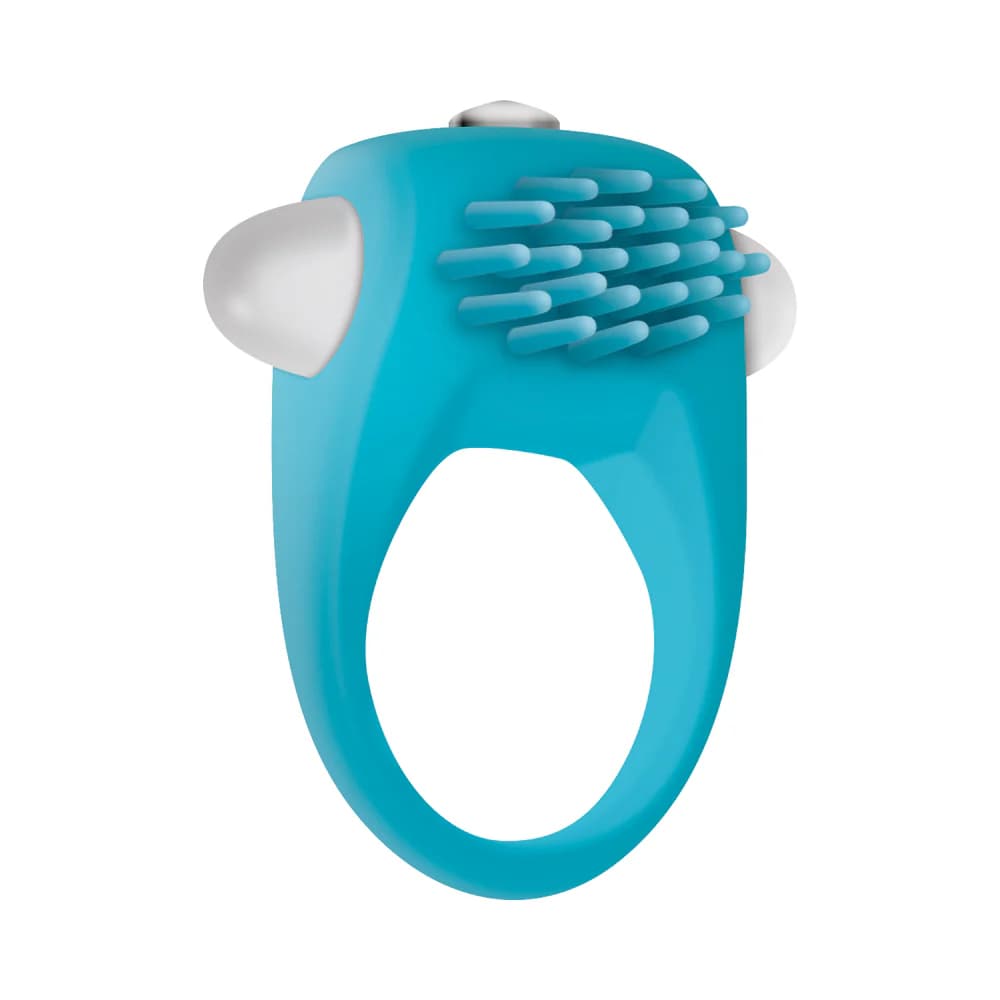 Zero Tolerance Teal Tickler Single-Speed Vibrating Silicone Cockring Teal thumbnail